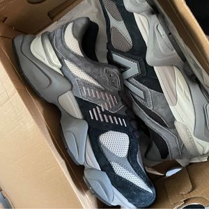 New Balance 9060 Sneakers (Unisex) Black with Castlerock and Rain Cloud